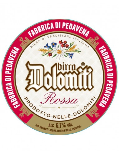 Birra Dolomiti Rossa Fusto (20l)